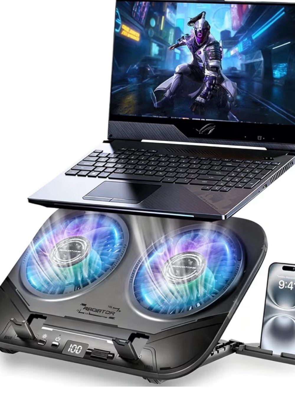 Almohadilla de refrigeración mejorada pa laptop